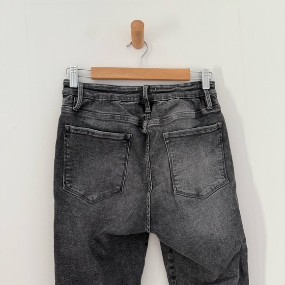 Frame faded black Le Beau straight leg ankle jeans - size 2 - Picture 7 of 9